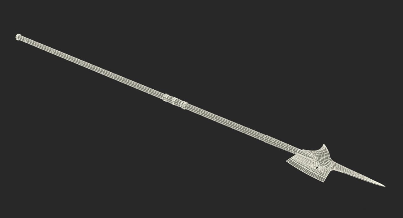 Halberd Pole Weapon 3D model