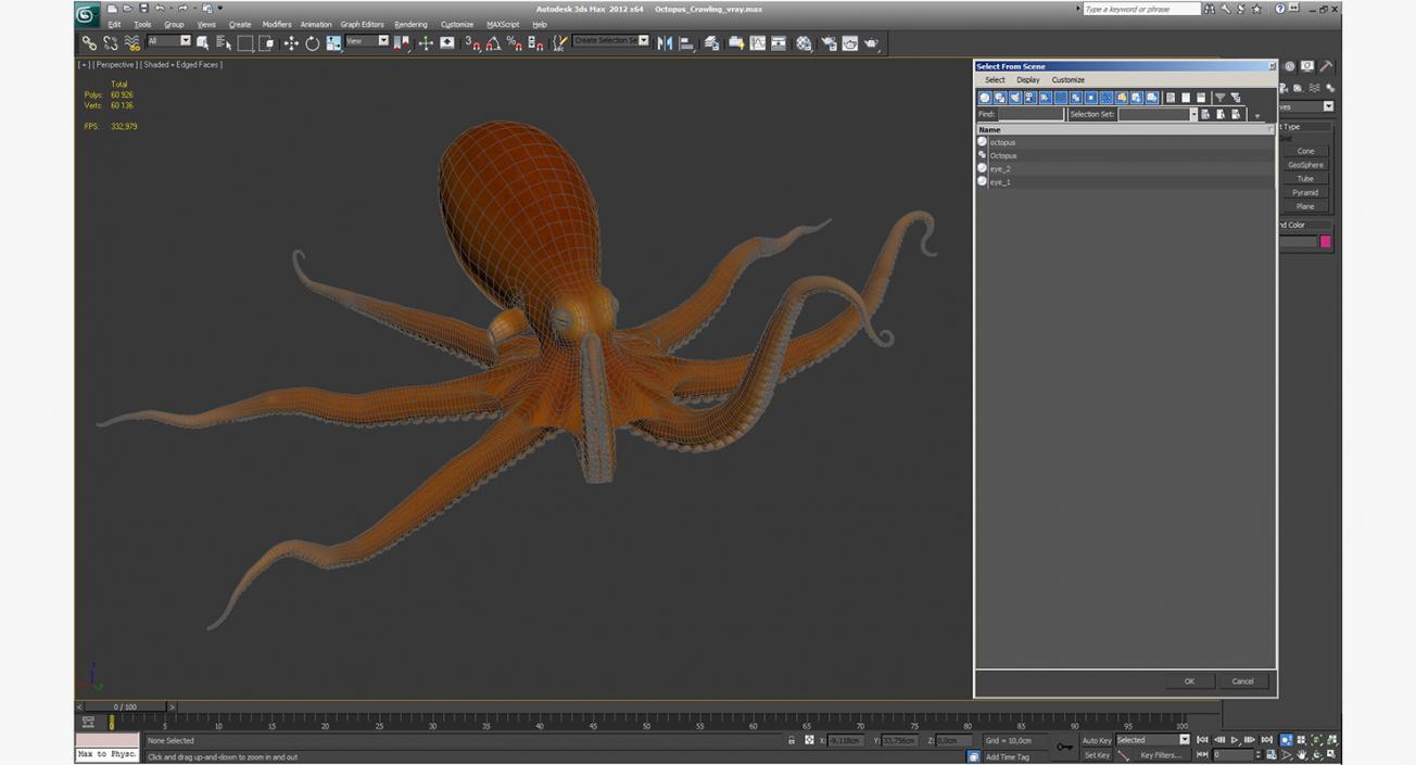 3D Octopus Crawling