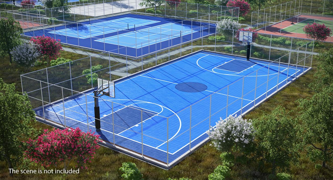 3D model Outdoor Courts 3D Models Collection