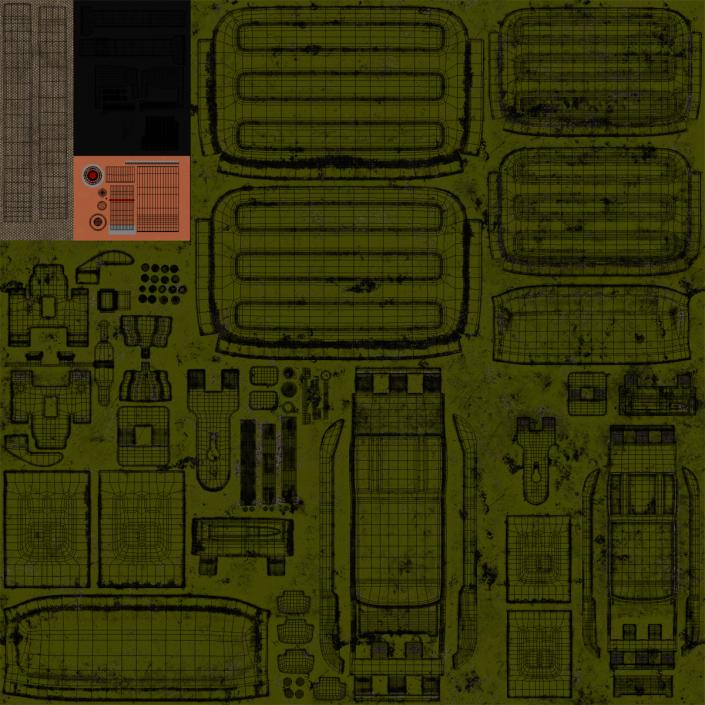 3D PKM With 100 Round Ammunition Box model