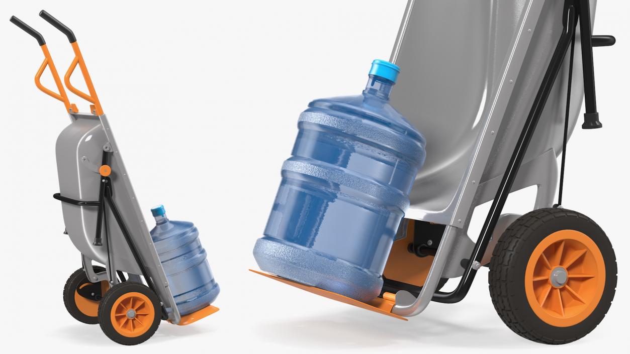 3D model WORX Aerocart Cart with 5 Gallon Water Bottle