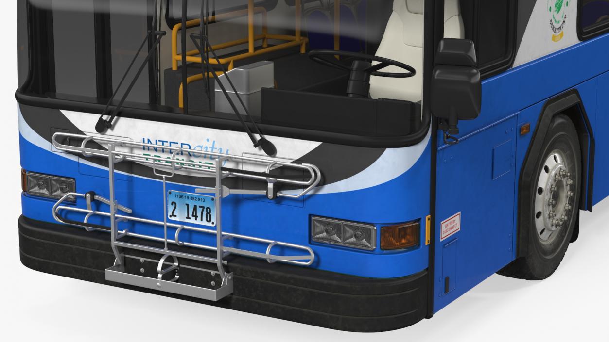 3D Gillig Advantage Hybrid Bus Intercity Transit Simple Interior