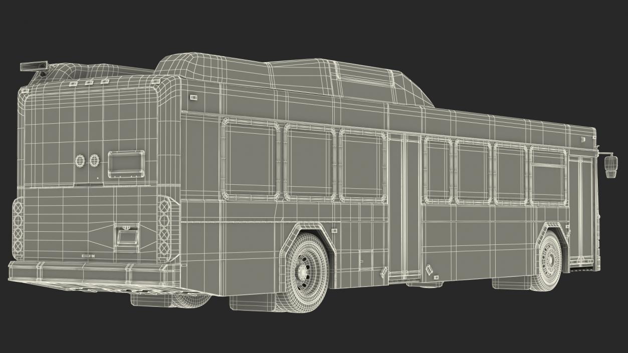 3D Gillig Advantage Hybrid Bus Intercity Transit Simple Interior