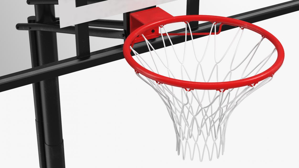 3D Portable Basketball Hoop Stand with Adjustable Height model