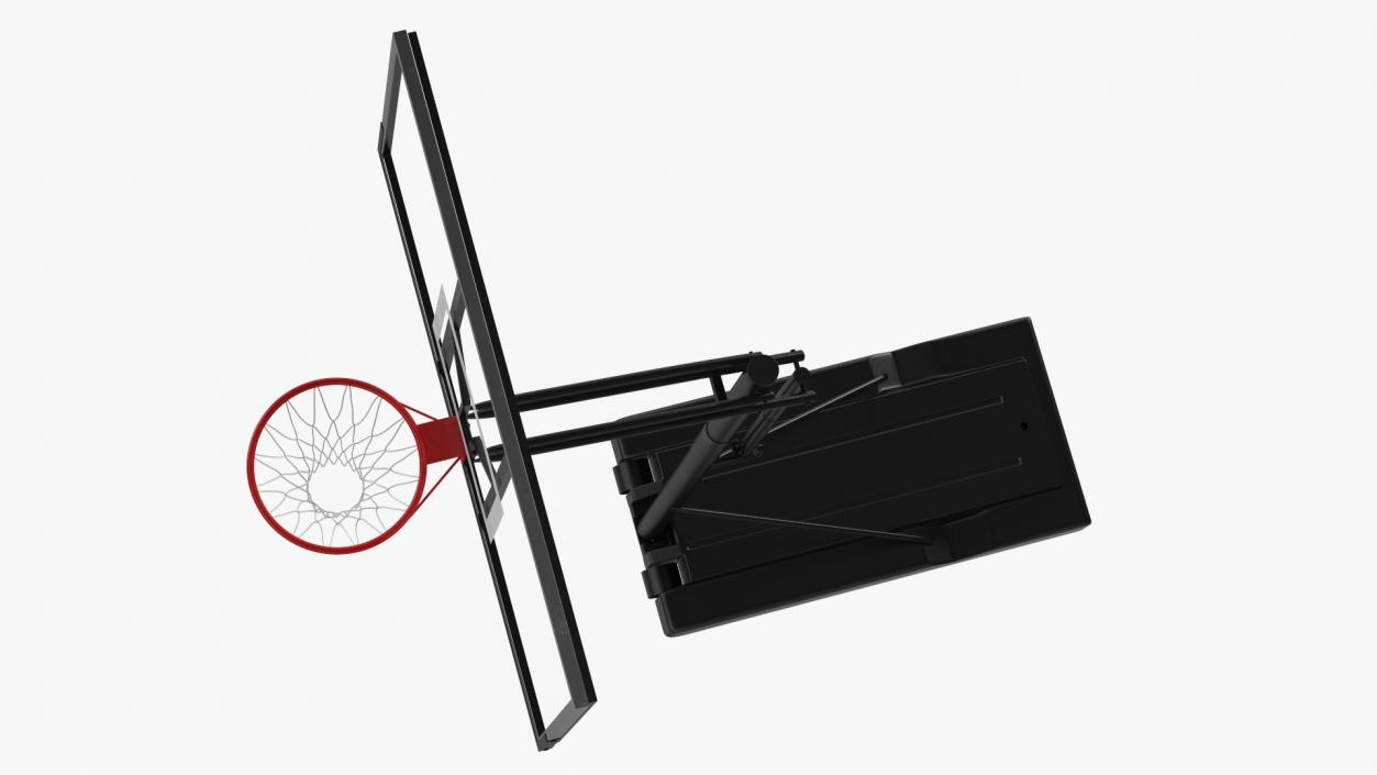 3D Portable Basketball Hoop Stand with Adjustable Height model