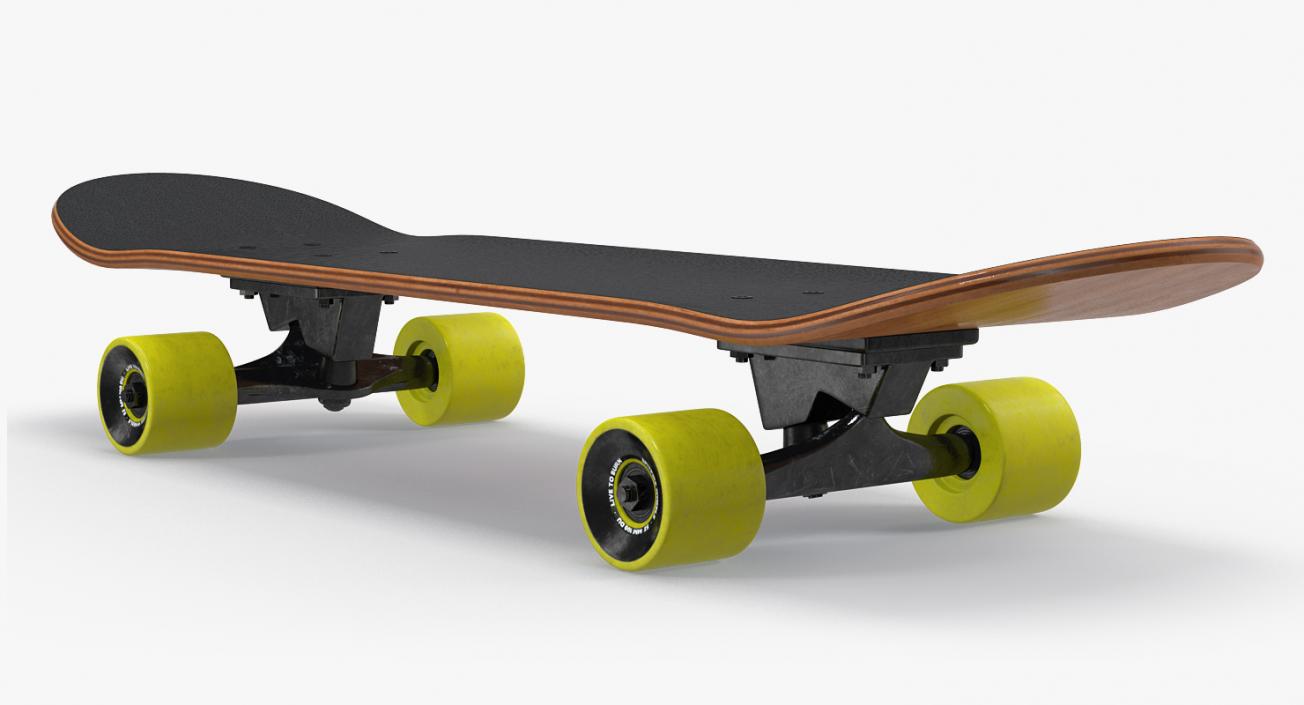 3D Skateboard With Skateboarding Shoes Collection