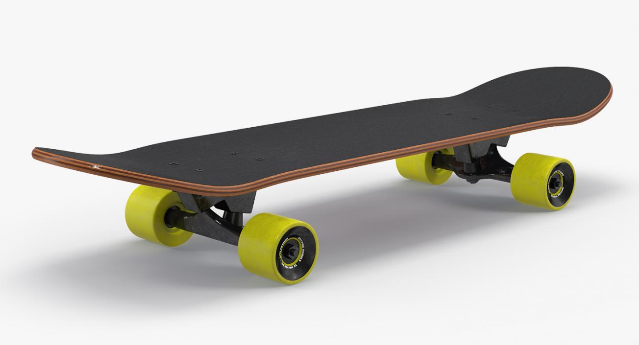 3D Skateboard With Skateboarding Shoes Collection