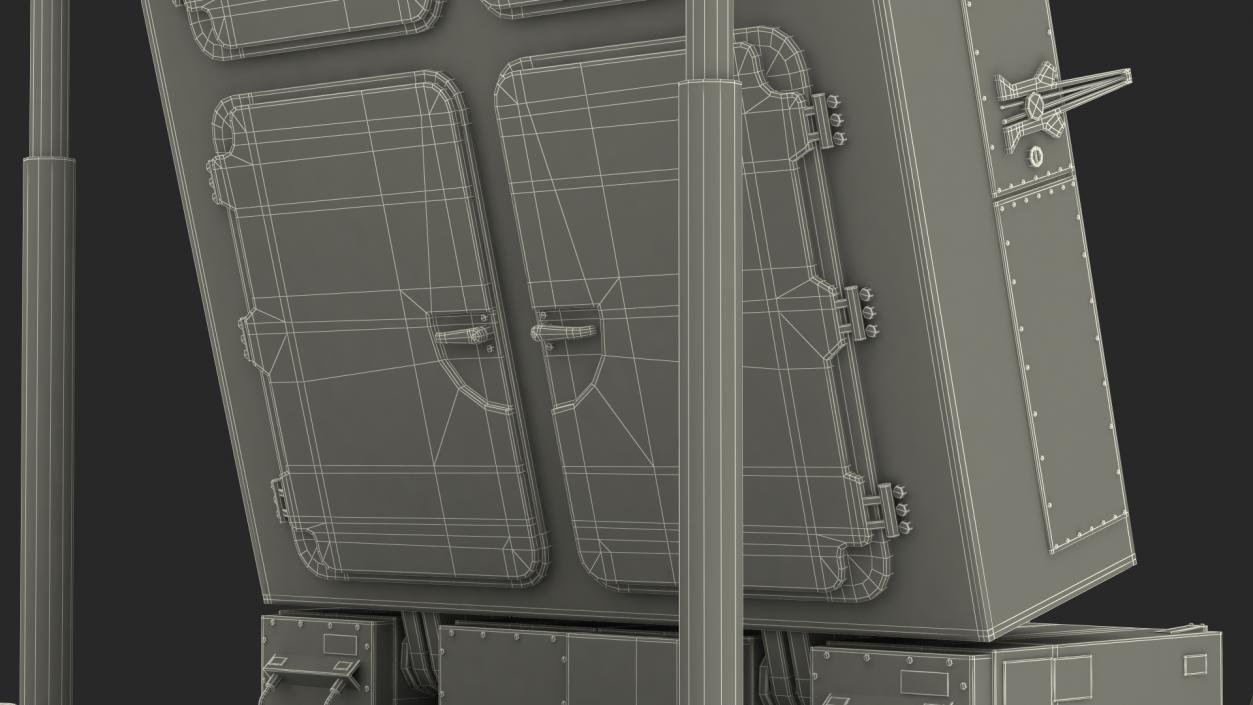 3D model ELTA ELM 2084 Multi Mission Radar Rigged