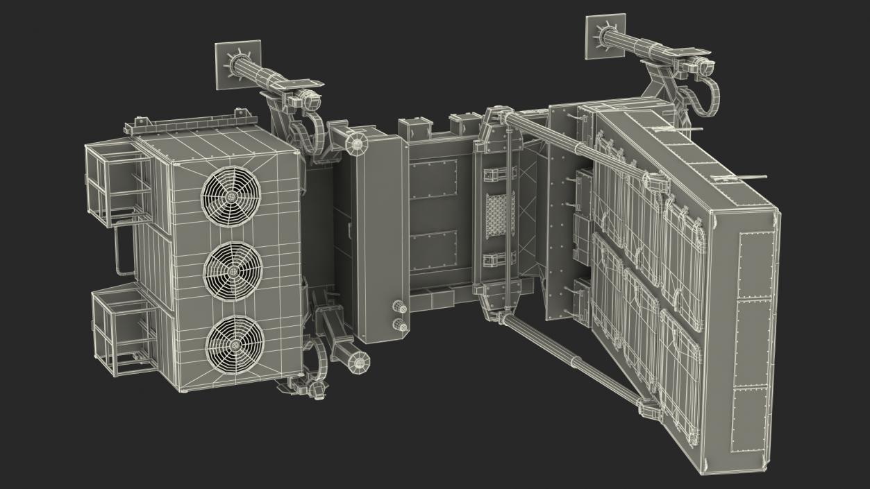 3D model ELTA ELM 2084 Multi Mission Radar Rigged