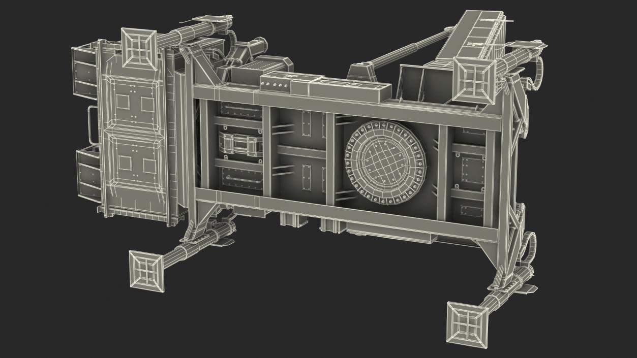 3D model ELTA ELM 2084 Multi Mission Radar Rigged