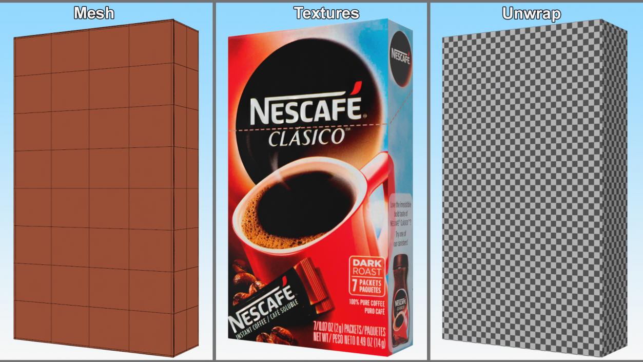 Nescafe Clasico Box 3D model