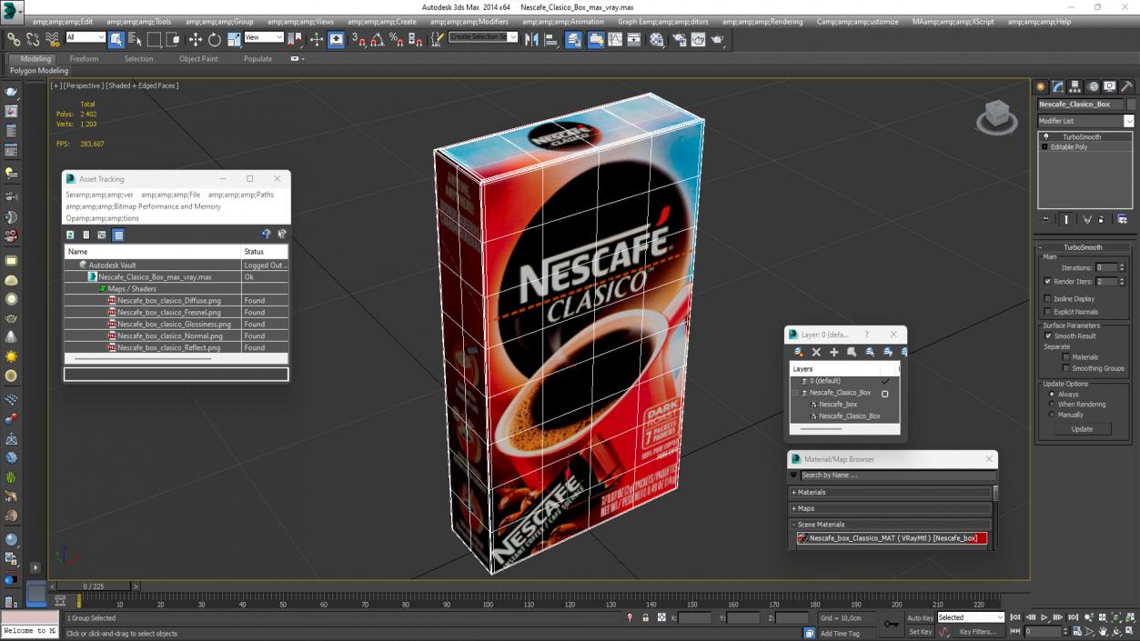 Nescafe Clasico Box 3D model