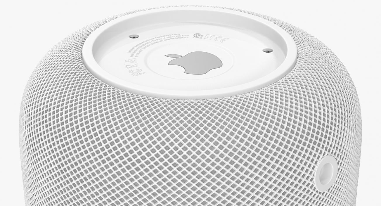 3D Apple HomePod Smart Speaker White model