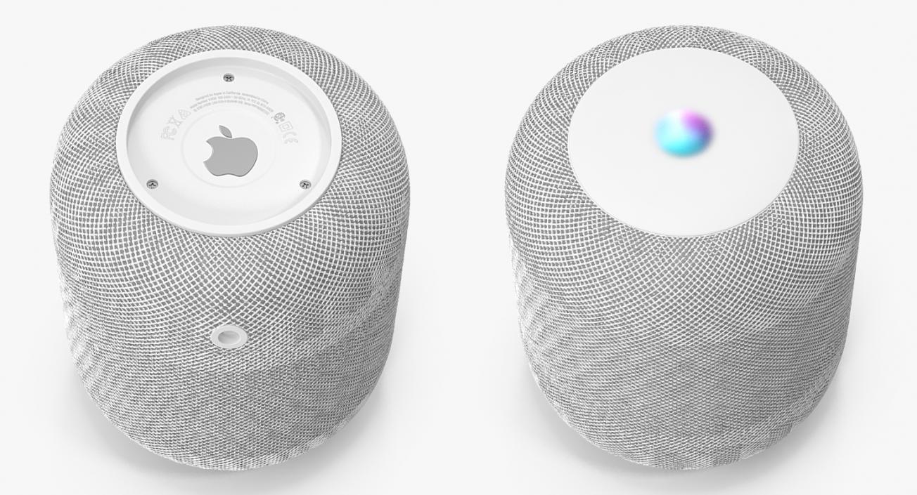 3D Apple HomePod Smart Speaker White model