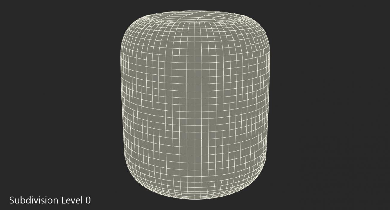 3D Apple HomePod Smart Speaker White model