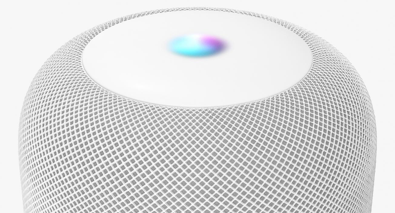 3D Apple HomePod Smart Speaker White model