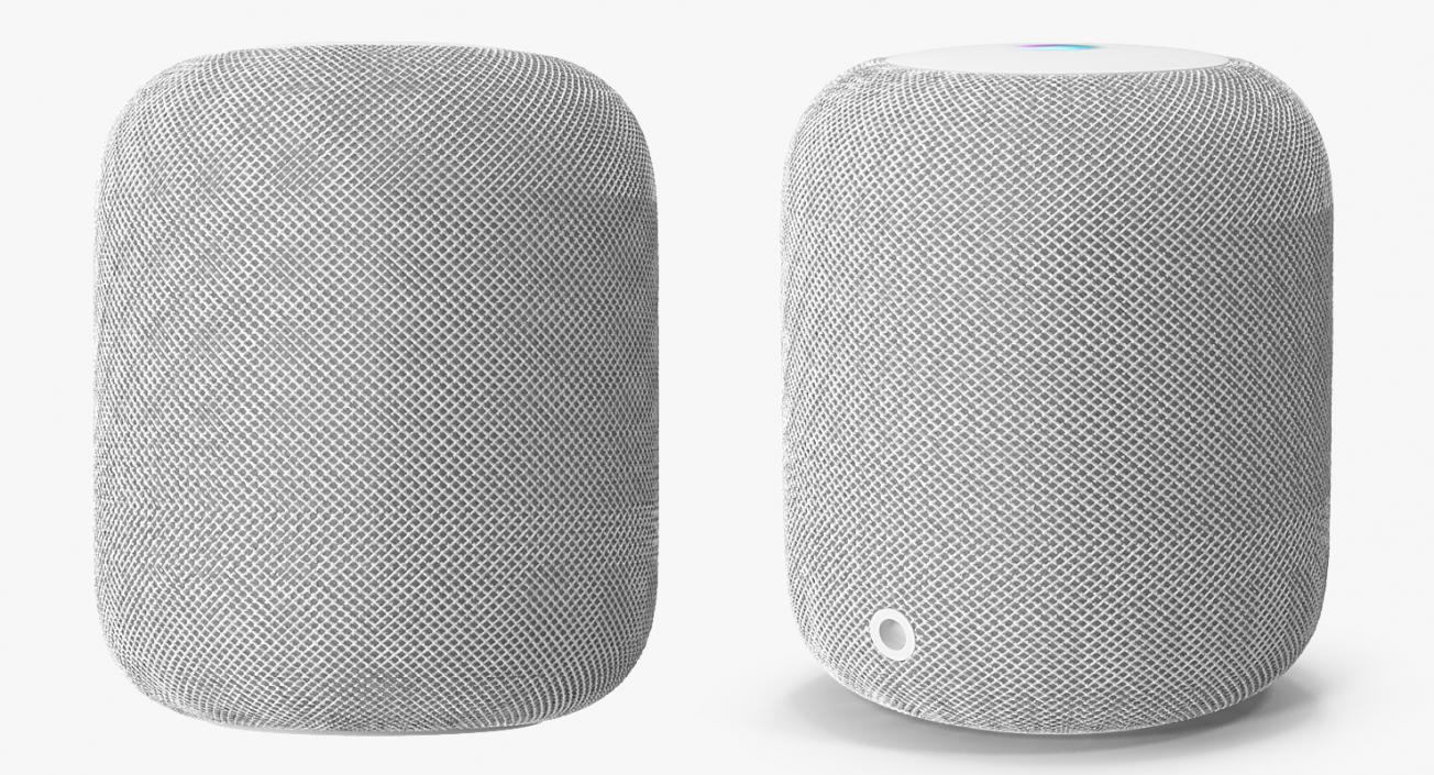 3D Apple HomePod Smart Speaker White model