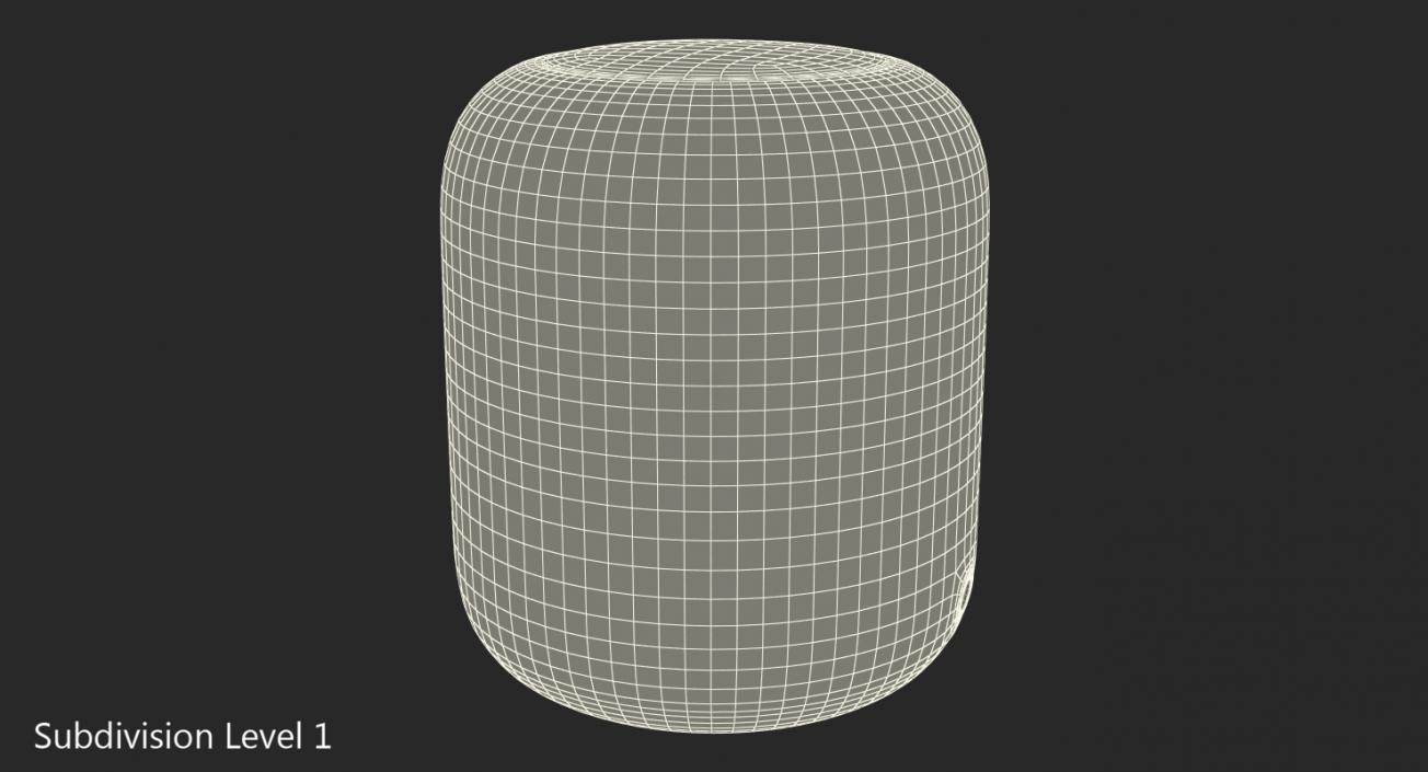 3D Apple HomePod Smart Speaker White model