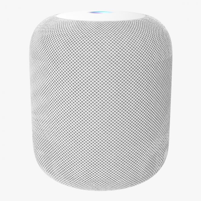 3D Apple HomePod Smart Speaker White model