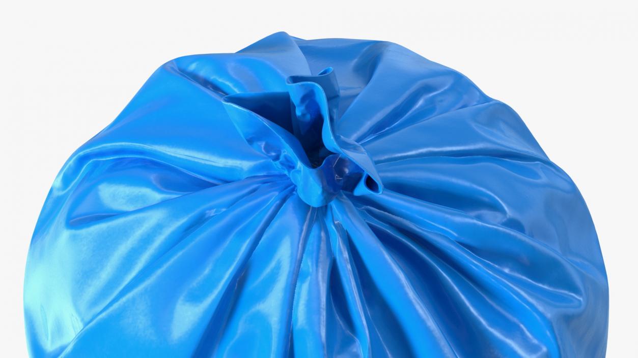 3D model Tied Closed Big Blue Trash Bag