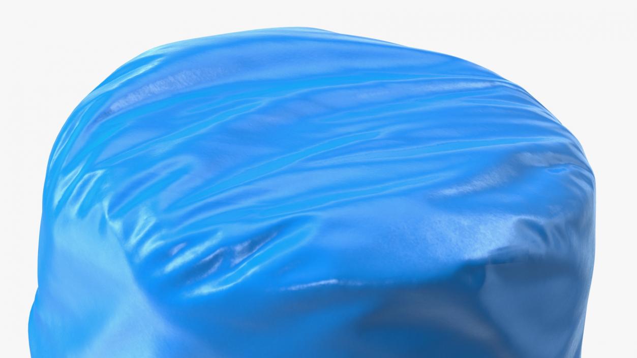 3D model Tied Closed Big Blue Trash Bag