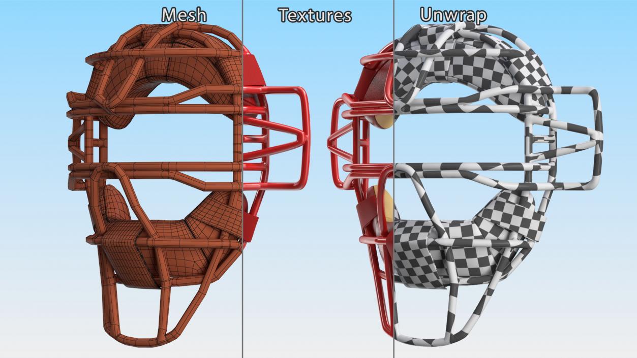 Mizuno Baseball Catchers Mask 3D model