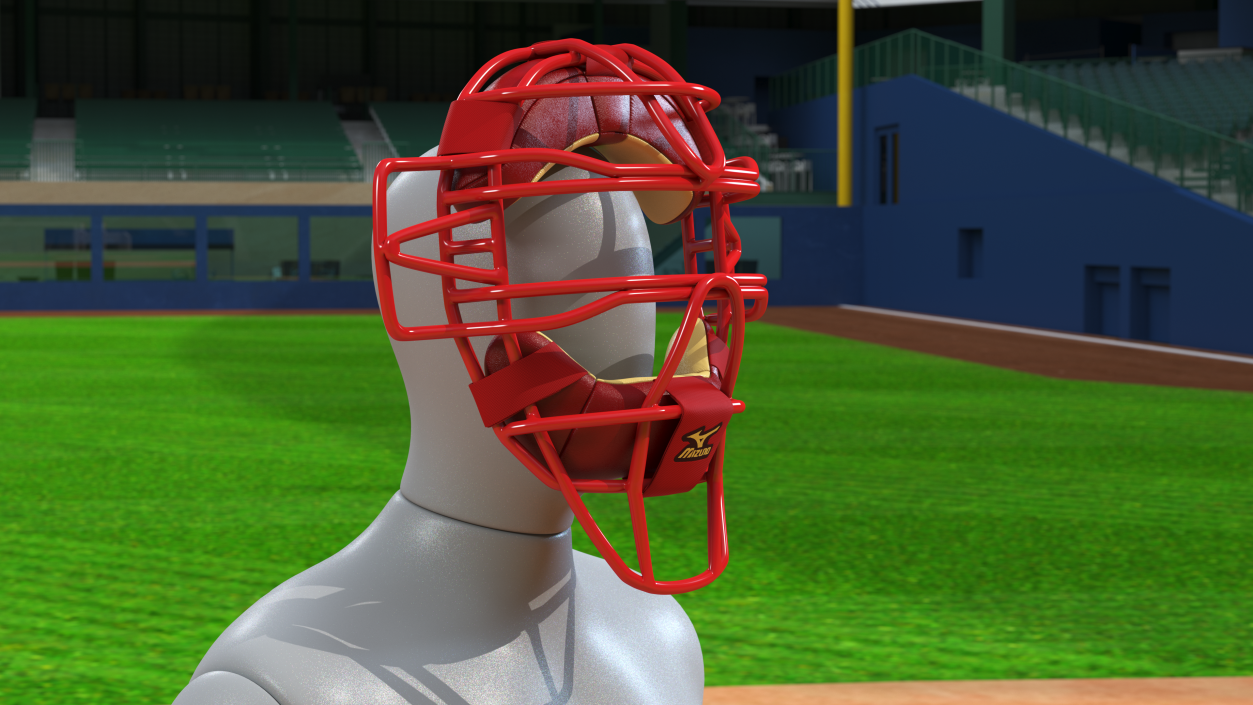 Mizuno Baseball Catchers Mask 3D model