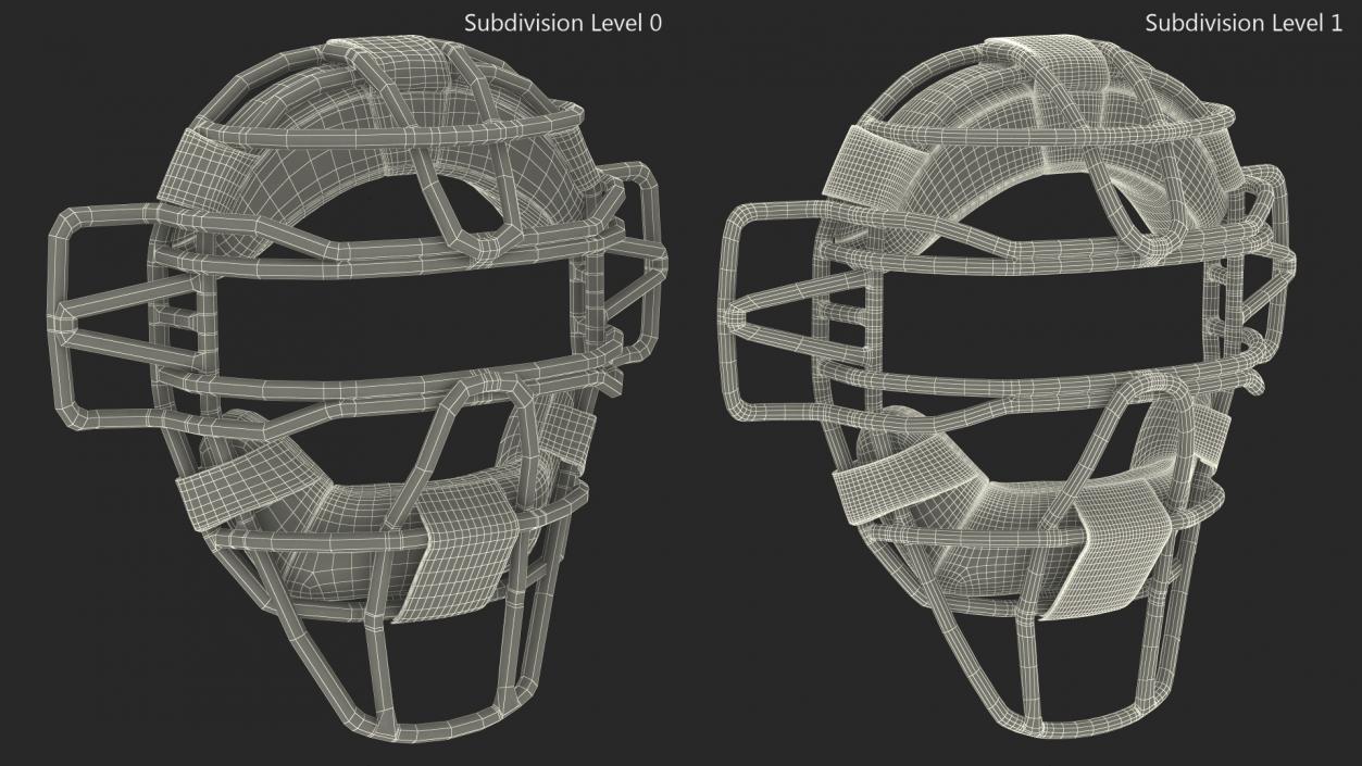 Mizuno Baseball Catchers Mask 3D model