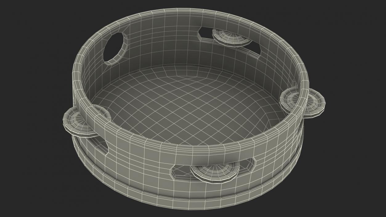 3D Handheld Toy Tambourine model