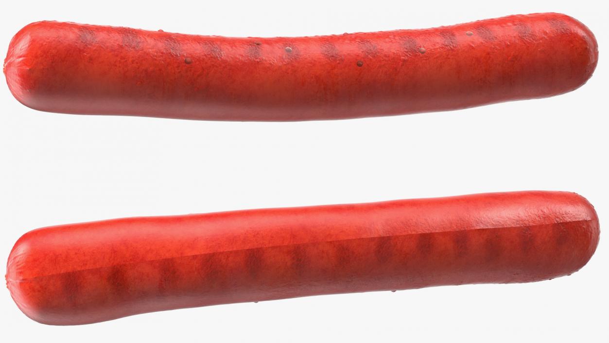 3D Fried Sausage model