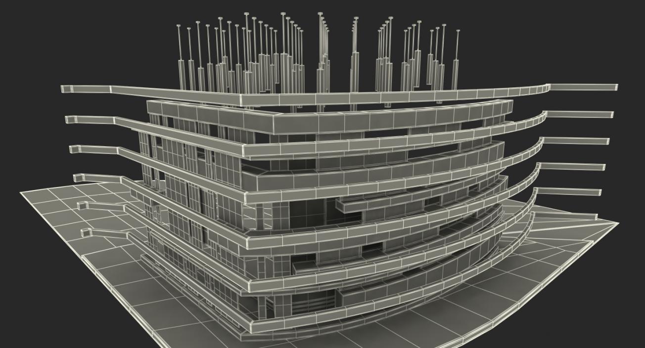 3D Modern TV Weather Studio with Rigged Presenter