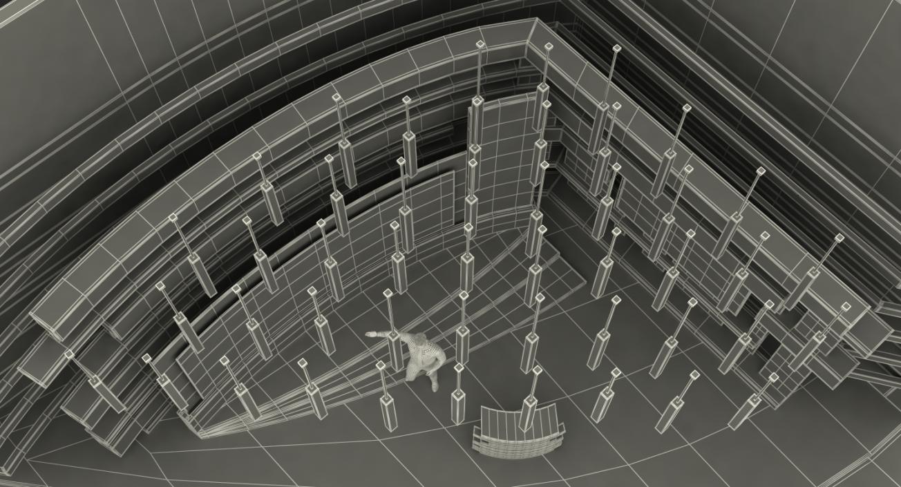 3D Modern TV Weather Studio with Rigged Presenter