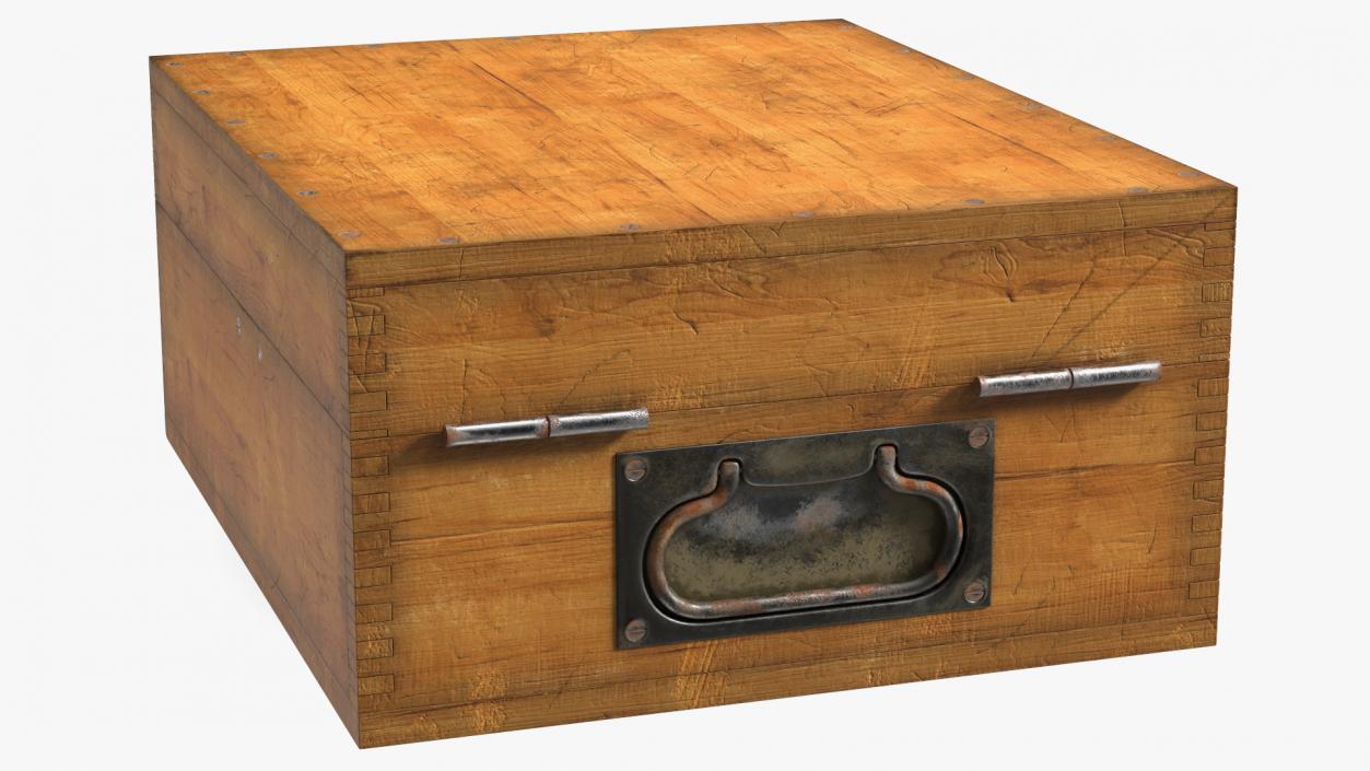 3D model Old Wooden Case