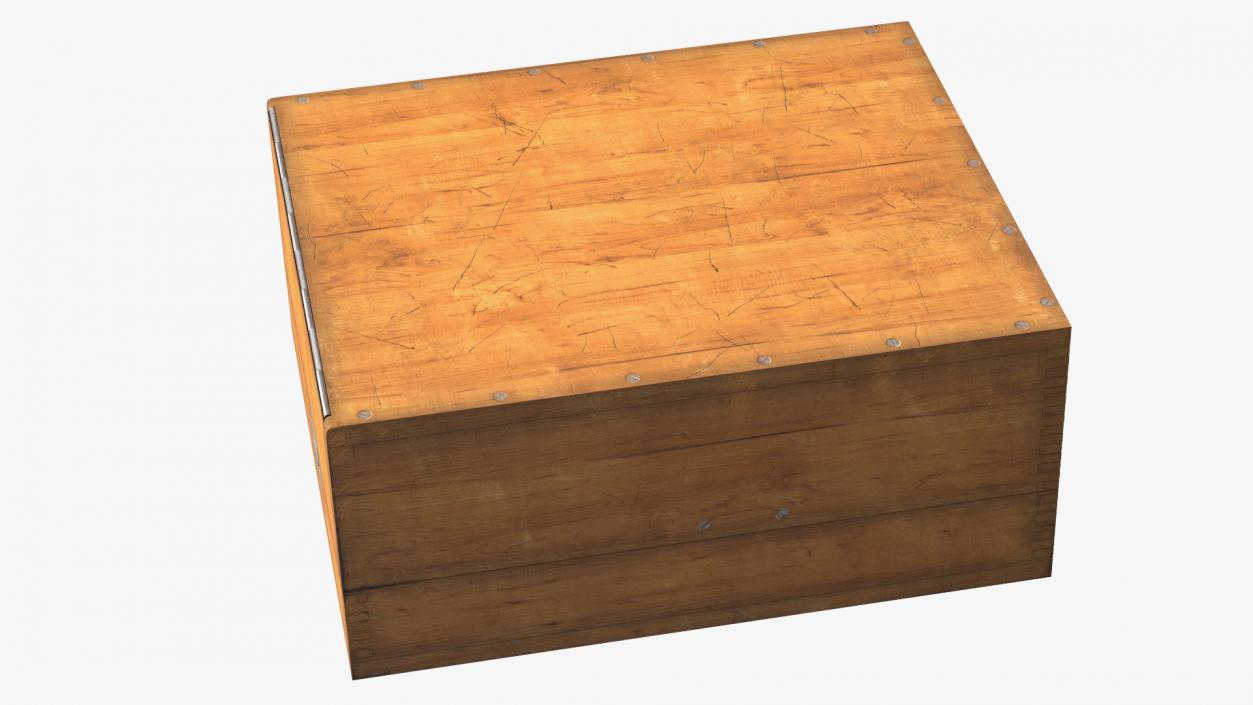 3D model Old Wooden Case