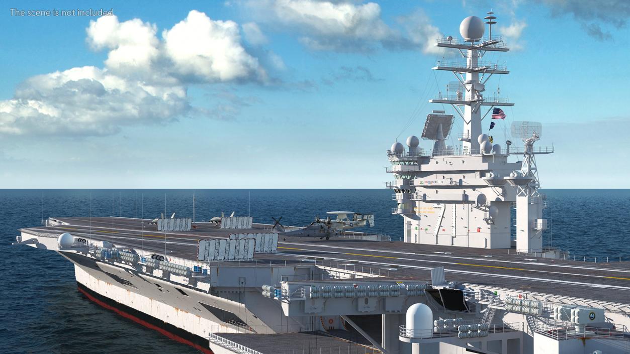 3D USS Theodore Roosevelt CVN 71 with Aircraft model