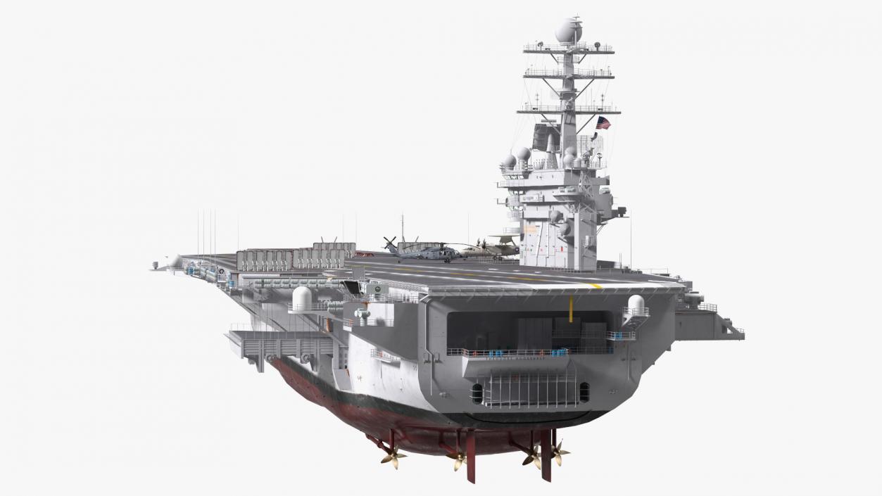 3D USS Theodore Roosevelt CVN 71 with Aircraft model