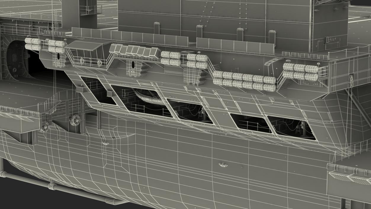 3D USS Theodore Roosevelt CVN 71 with Aircraft model