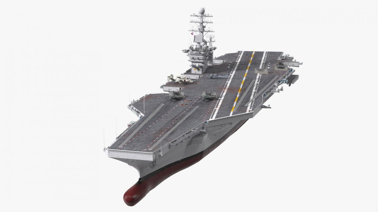 3D USS Theodore Roosevelt CVN 71 with Aircraft model