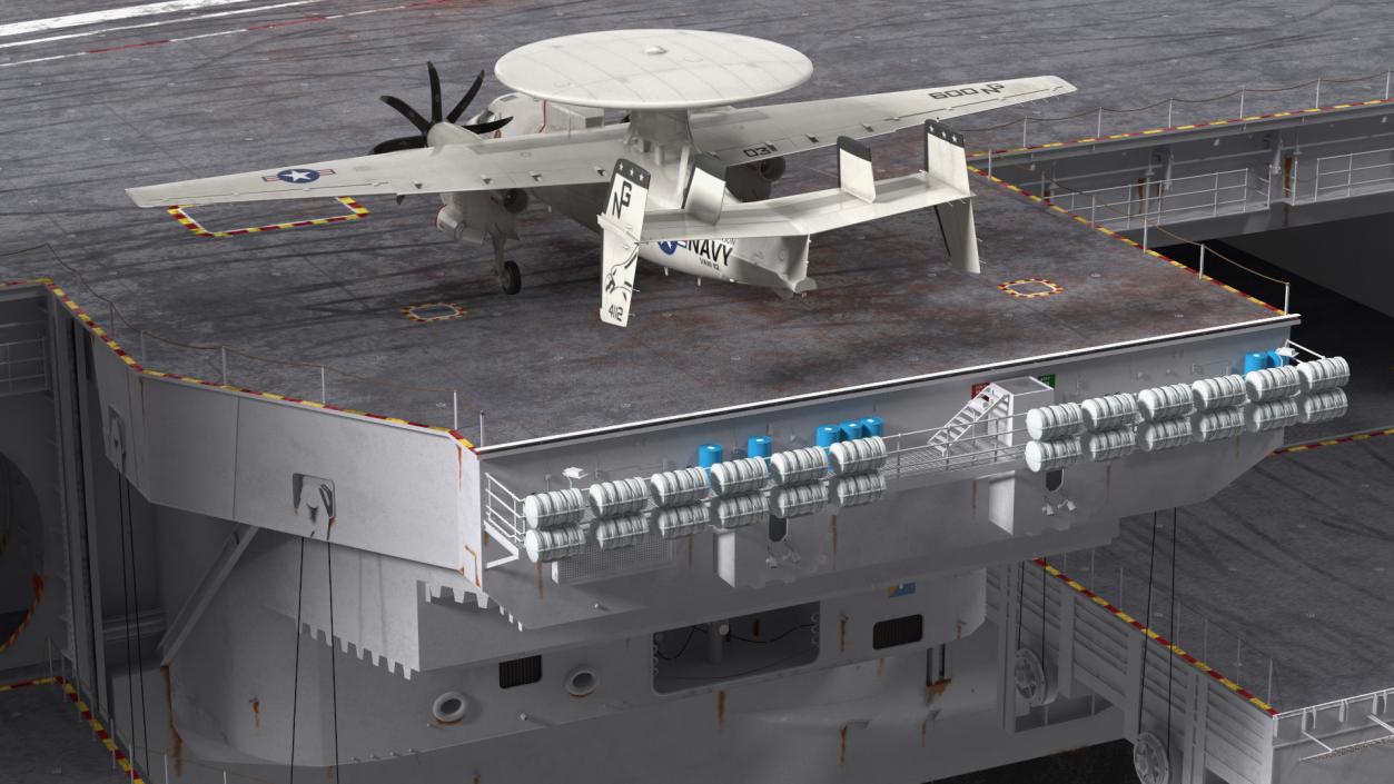 3D USS Theodore Roosevelt CVN 71 with Aircraft model