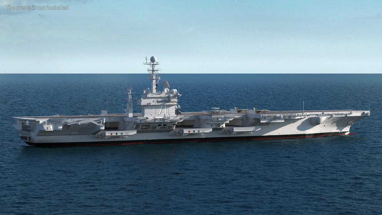 3D USS Theodore Roosevelt CVN 71 with Aircraft model