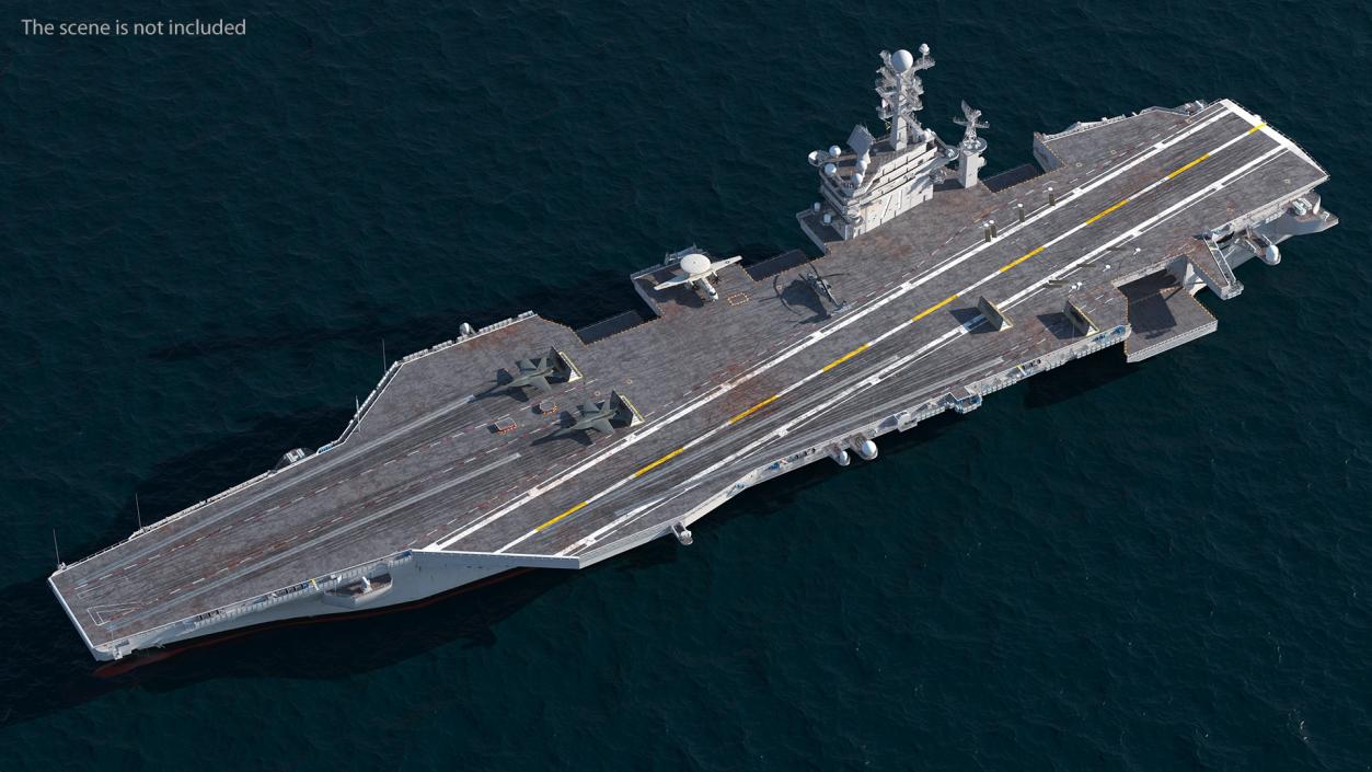 3D USS Theodore Roosevelt CVN 71 with Aircraft model