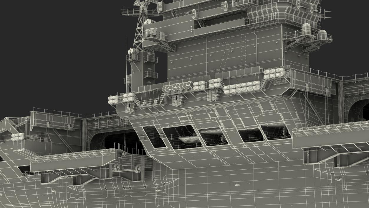 3D USS Theodore Roosevelt CVN 71 with Aircraft model