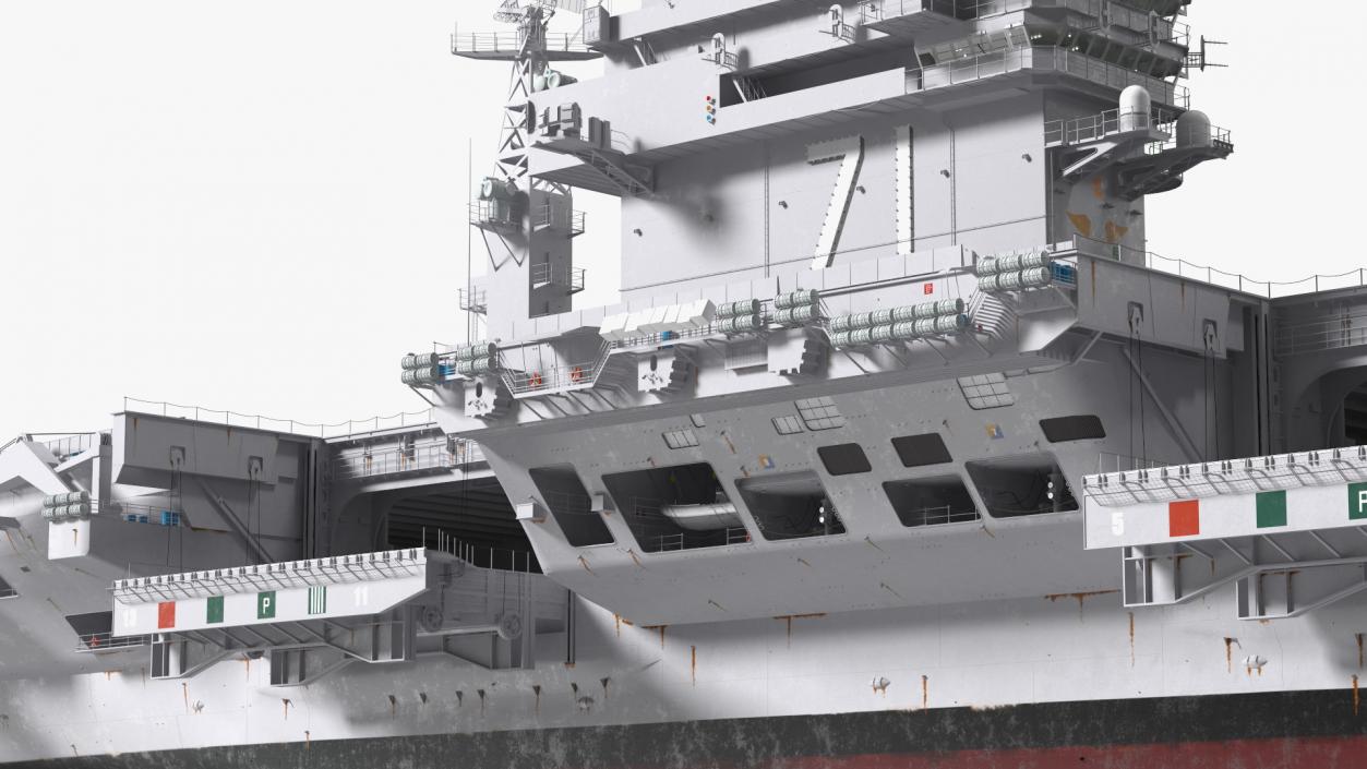 3D USS Theodore Roosevelt CVN 71 with Aircraft model