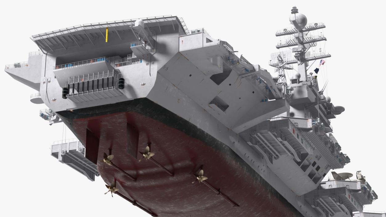 3D USS Theodore Roosevelt CVN 71 with Aircraft model