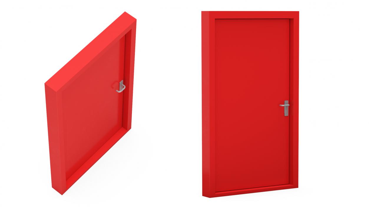 3D Fire Security Door model