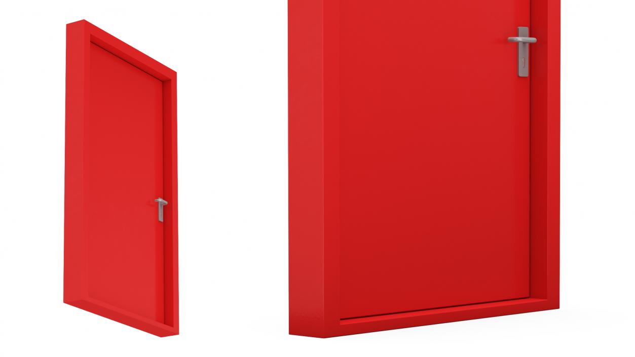 3D Fire Security Door model