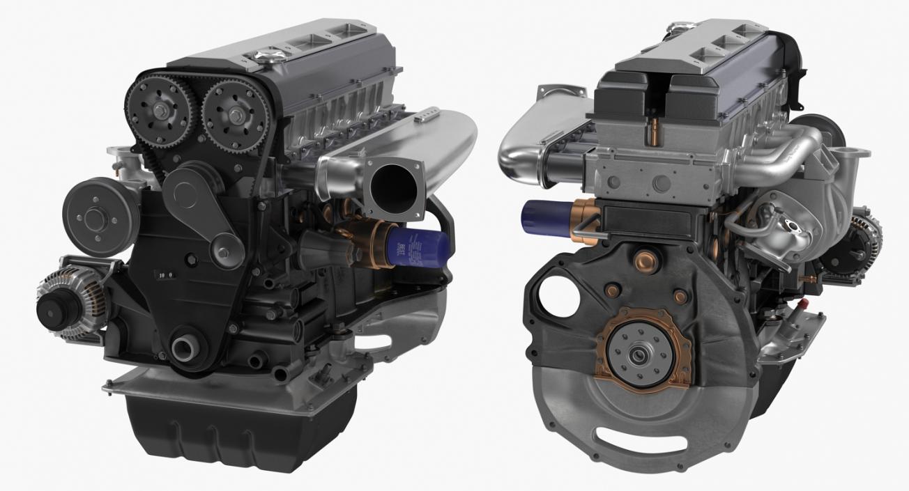 Car Engines Collection 2 3D model