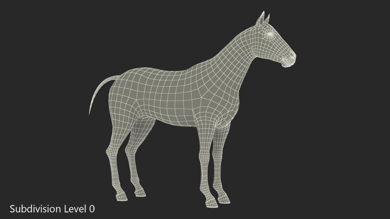 Bay Horse 3D model