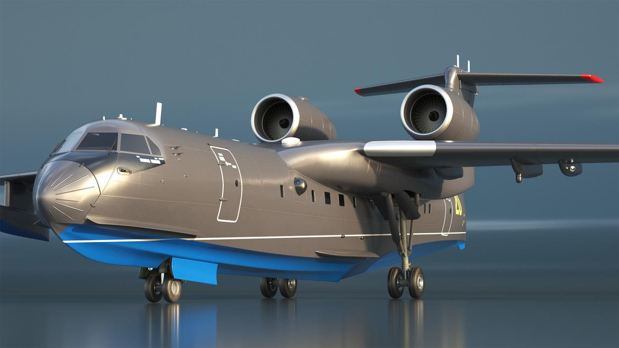 3D Be 200 Amphibious Aircraft 2 model