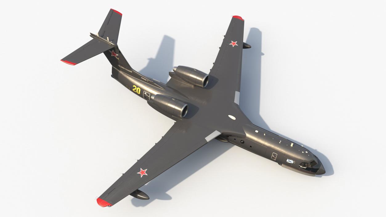 3D Be 200 Amphibious Aircraft 2 model